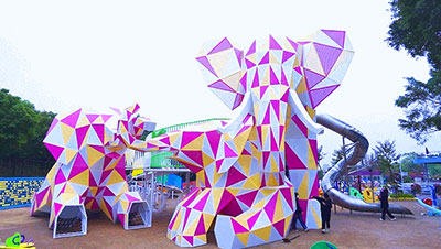 兒童公園 無(wú)動(dòng)力樂園游樂設(shè)備案例展示