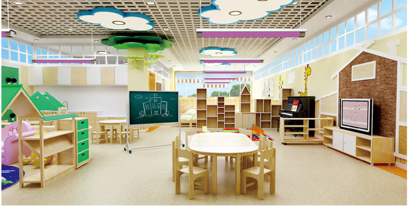 中國田園風(fēng)系列-幼兒園課室裝修效果