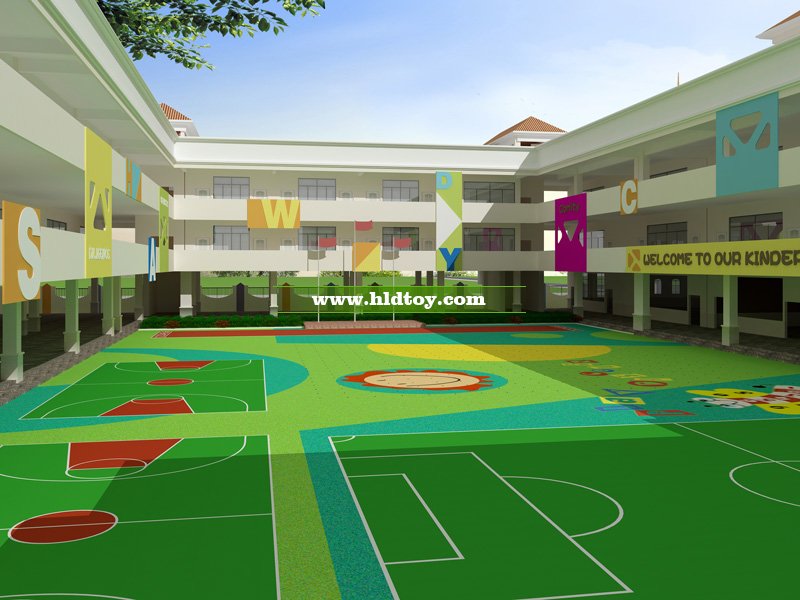 西樵新城區(qū)幼兒園整體裝修操場(chǎng)